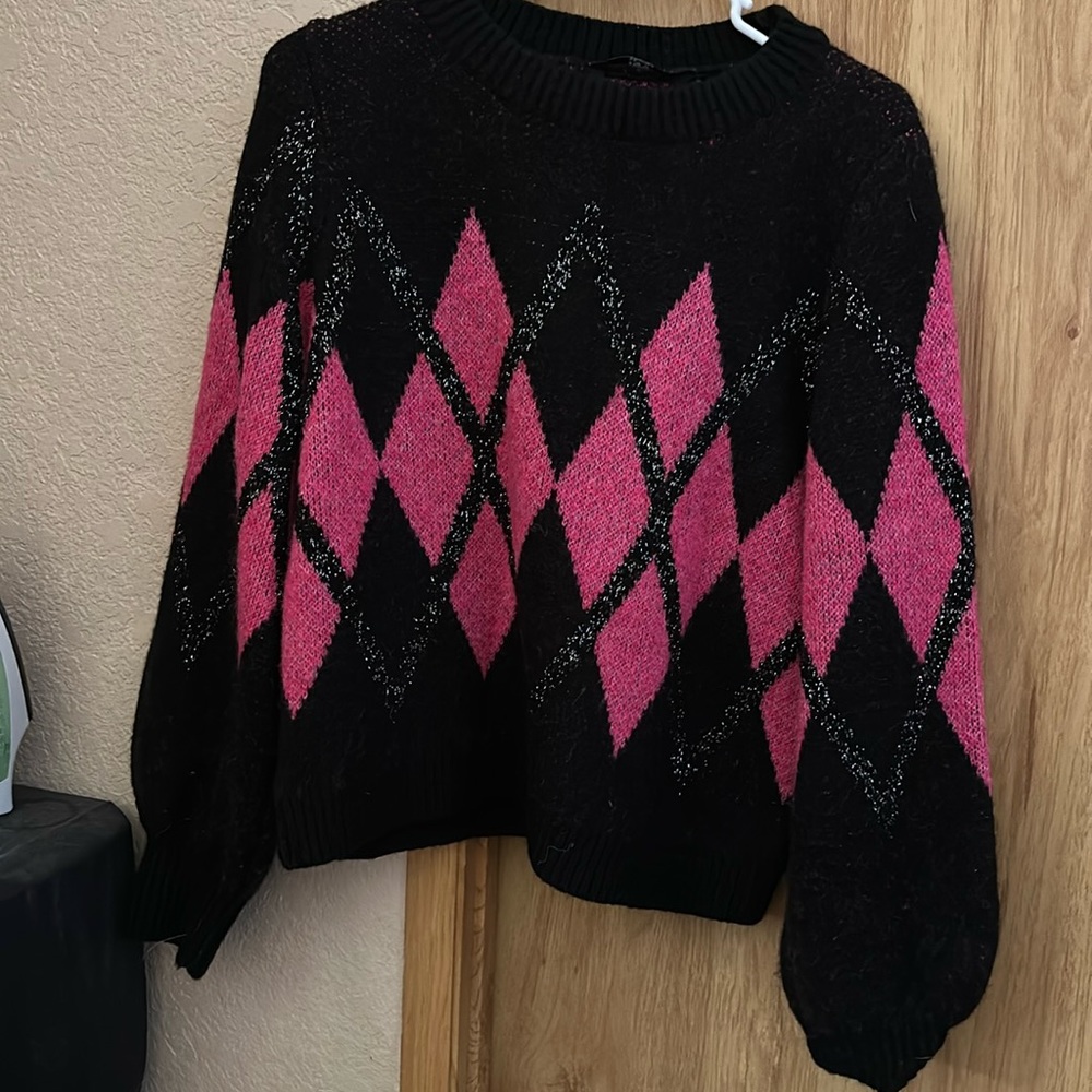 Bright sweater, warm, cozy